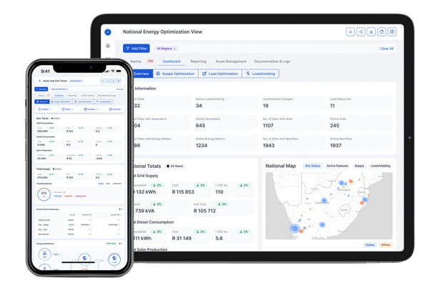 EMS Dashboard on Mobile & Tablet