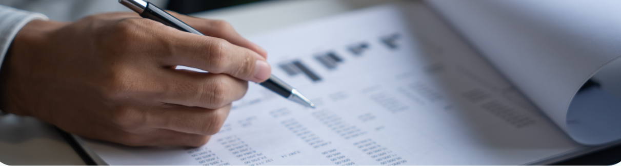 Business team analyzing data challenges