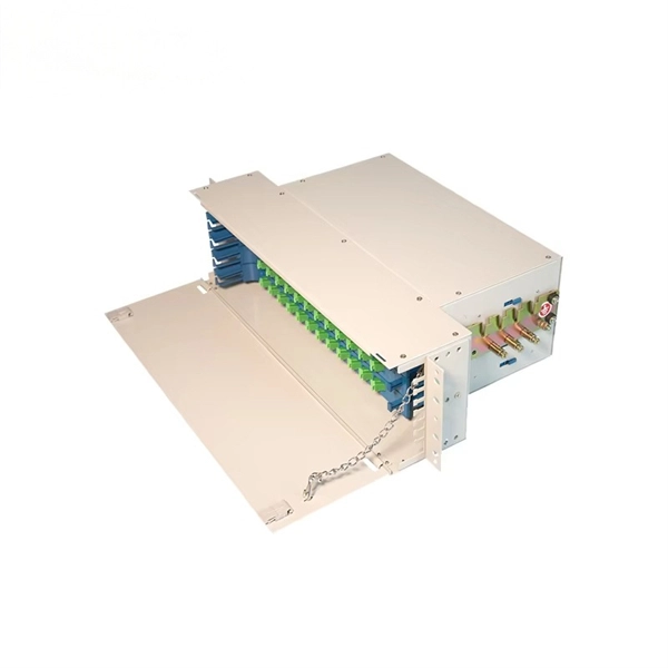 Can a telecommunications optical fiber distribution box be connected to a wired cable